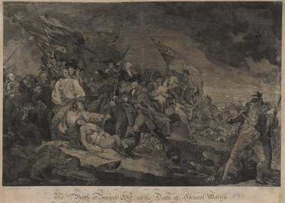 The Battle at Bunkers Hill, or The Death of General Warren by John Norman